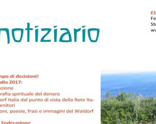 Estate - Notiziario nr. 20 della Federazione delle Scuole Steiner-Waldorf in Italia