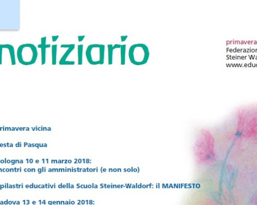 Primavera - Notiziario nr. 23 della Federazione delle Scuole Steiner-Waldorf in Italia